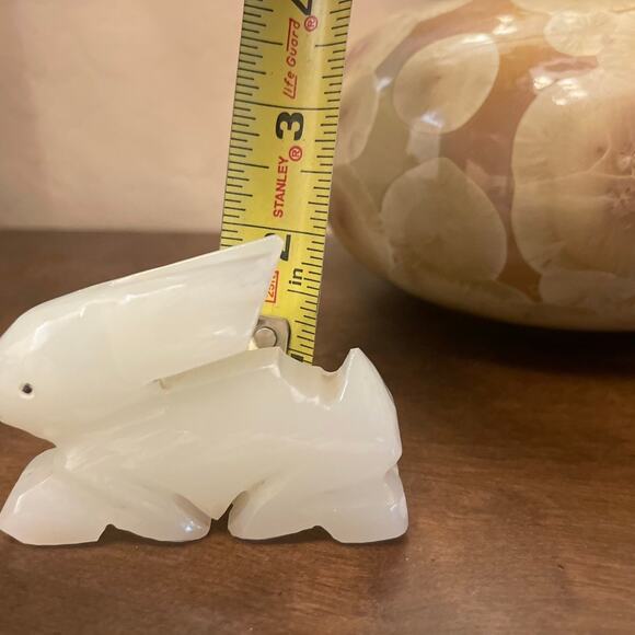 Carved Onyx bunny rabbit Asian - Picture 9 of 9